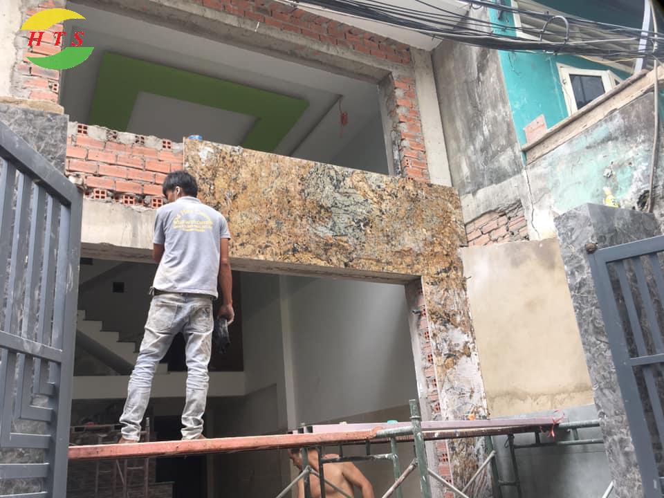 thi công tranh đá granite